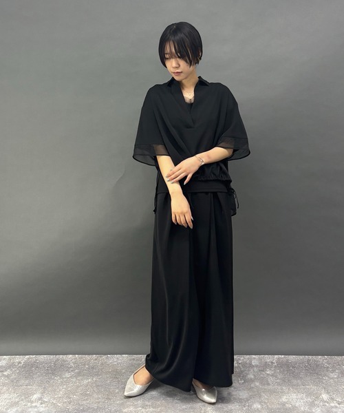 NICOLE white(ニコルホワイト)の「ラップパンツ(その他パンツ・レディース・ブラウン/ブラック/チャコールグレー・FREE)」の14枚目の写真