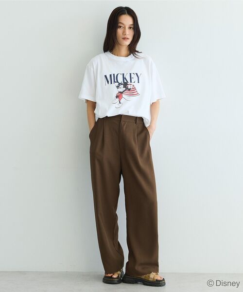 GARAGE OF GOOD CLOTHING(ガレージオブグッドクロージング)の「1タックストレートパンツ(その他パンツ・レディース・ブラウン・38)」の8枚目の写真