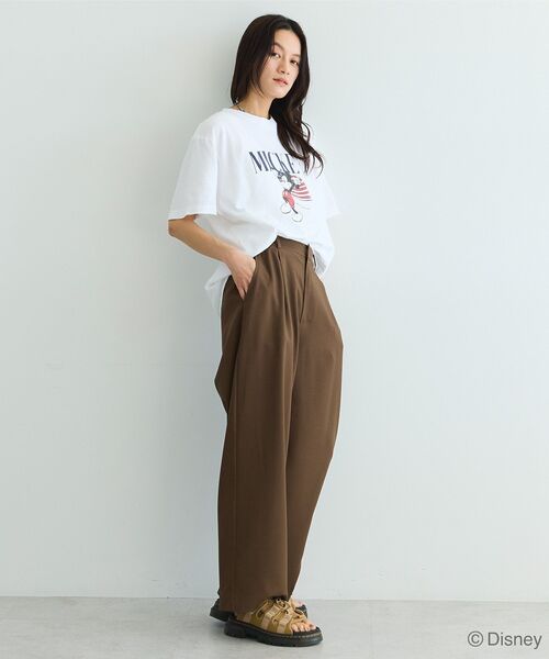 GARAGE OF GOOD CLOTHING(ガレージオブグッドクロージング)の「1タックストレートパンツ(その他パンツ・レディース・ブラウン・38)」の9枚目の写真
