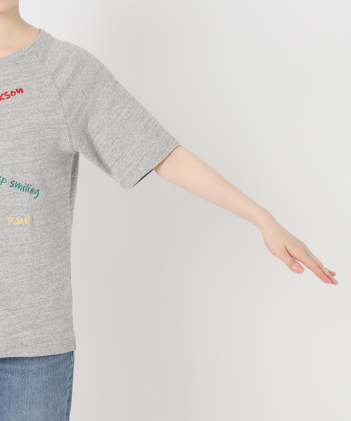 FRAMeWORK(フレームワーク)の「スラブ天竺刺繍ラグランTEE(Tシャツ/カットソー・レディース・グレー・FREE)」の18枚目の写真