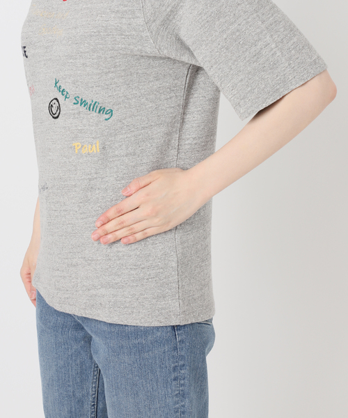 FRAMeWORK(フレームワーク)の「スラブ天竺刺繍ラグランTEE(Tシャツ/カットソー・レディース・グレー・FREE)」の19枚目の写真