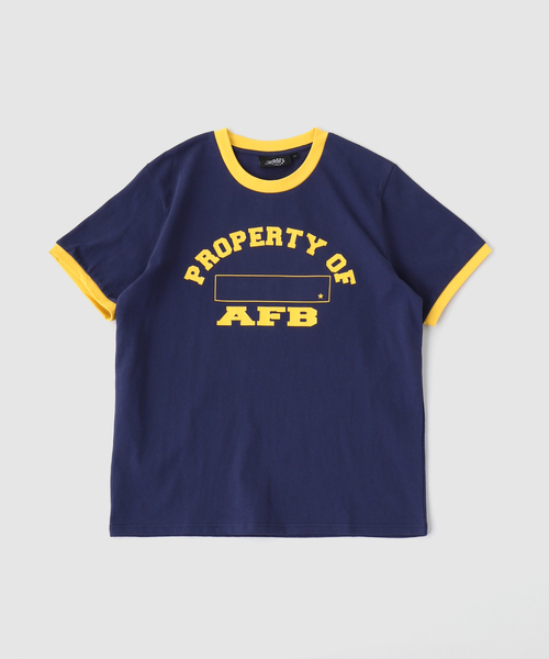 PULP/417EDIFICE（パルプフォーワンセブンエディフィス）の「AFB / エーエフビー POA RINGER TEE（Tシャツ/カットソー・メンズ・ホワイト/ネイビー・MEDIUM/LARGE）」の2枚目の写真