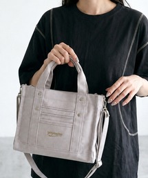キャンバス刺繍ロゴミニトートバッグ