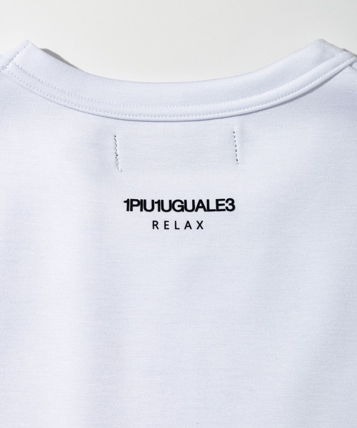 1PIU1UGUALE3 RELAX (ウノピゥウノウグァーレトレ リラックス)の「1PIU1UGUALE3 RELAX(ウノピゥウノウグァーレトレ リラックス)レーヨンブレンド ドローコード半袖Tシャツ(Tシャツ/カットソー・メンズ・ホワイト/ブラック・XXL/XL/L/M/S)」の12枚目の写真