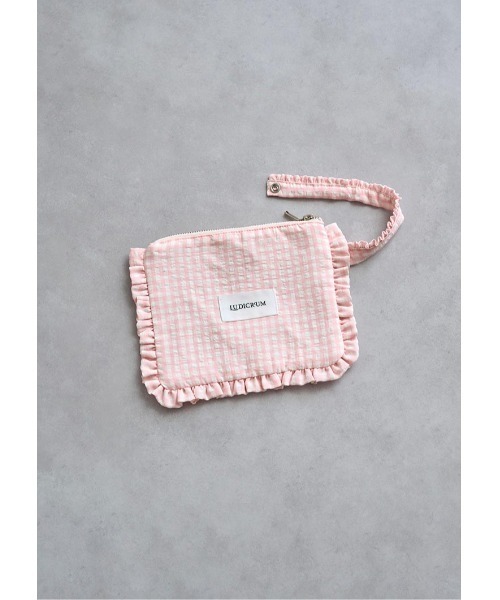 LUDICRUM（ルーディクルム）の「Pile tote bag with mini pouch（トートバッグ・レディース・ピンク/ネイビー/グレー・FREE）」の18枚目の写真