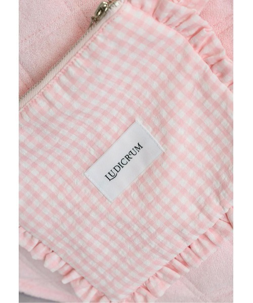 LUDICRUM（ルーディクルム）の「Pile tote bag with mini pouch（トートバッグ・レディース・ピンク/ネイビー/グレー・FREE）」の19枚目の写真