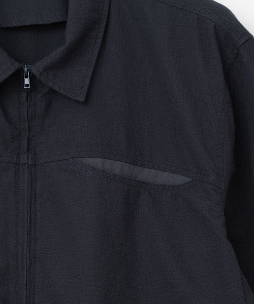 Millo Archive（ミロ アーカイブ）の「リーグジップアップシャツ [ネイビー]（シャツ/ブラウス・メンズ・その他・MEDIUM/LARGE/X-LARGE）」の3枚目の写真