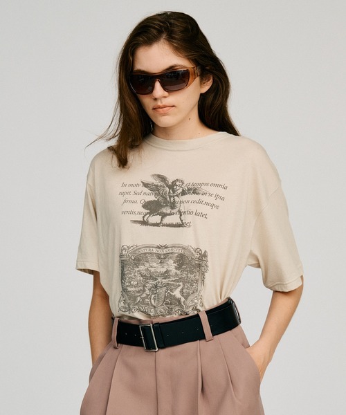 PRANK PROJECT(プランクプロジェクト)の「メディエバルアートTシャツ / Medieval Art T-shirt(Tシャツ/カットソー・レディース・チャコールグレー/ホワイト/グレー・FREE)」の1枚目の写真