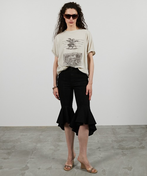 PRANK PROJECT(プランクプロジェクト)の「メディエバルアートTシャツ / Medieval Art T-shirt(Tシャツ/カットソー・レディース・チャコールグレー/ホワイト/グレー・FREE)」の15枚目の写真