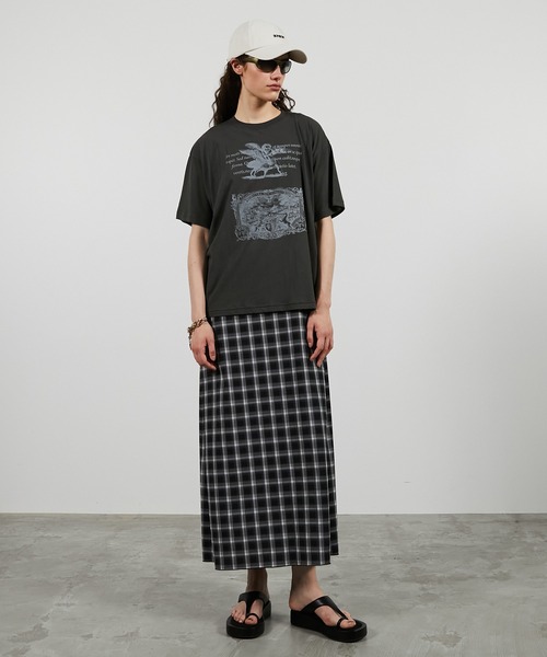 PRANK PROJECT(プランクプロジェクト)の「メディエバルアートTシャツ / Medieval Art T-shirt(Tシャツ/カットソー・レディース・チャコールグレー/ホワイト/グレー・FREE)」の16枚目の写真