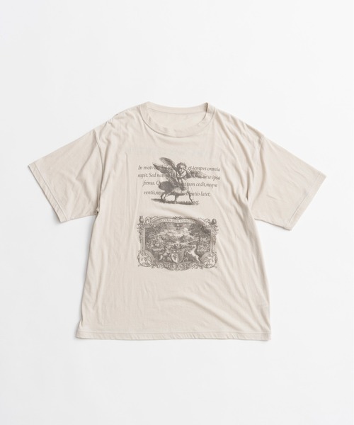 PRANK PROJECT(プランクプロジェクト)の「メディエバルアートTシャツ / Medieval Art T-shirt(Tシャツ/カットソー・レディース・チャコールグレー/ホワイト/グレー・FREE)」の4枚目の写真