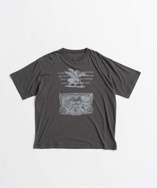 PRANK PROJECT(プランクプロジェクト)の「メディエバルアートTシャツ / Medieval Art T-shirt(Tシャツ/カットソー・レディース・チャコールグレー/ホワイト/グレー・FREE)」の5枚目の写真