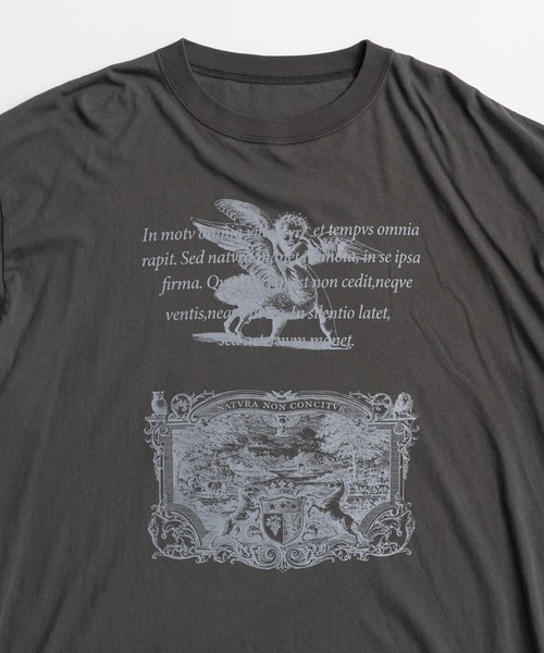 PRANK PROJECT(プランクプロジェクト)の「メディエバルアートTシャツ / Medieval Art T-shirt(Tシャツ/カットソー・レディース・チャコールグレー/ホワイト/グレー・FREE)」の8枚目の写真