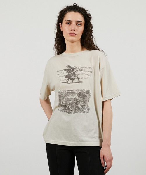 PRANK PROJECT(プランクプロジェクト)の「メディエバルアートTシャツ / Medieval Art T-shirt(Tシャツ/カットソー・レディース・チャコールグレー/ホワイト/グレー・FREE)」の18枚目の写真