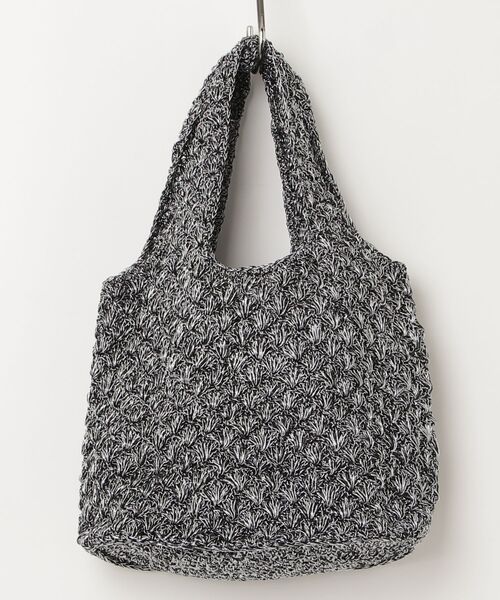 MASSIVE STORE（マッシブストア）の「【Swaraj/スワラージ】手編みのメタリックマクラメ・ハンドBAG（ハンドバッグ・メンズ・ブラック系・FREE）」の5枚目の写真