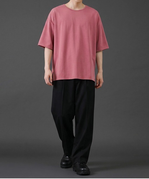 revertical(リバーティカル)の「ビッグシルエット クルーネック 半袖Tシャツ(Tシャツ/カットソー・メンズ・ライトカーキ/ブルー/スモークピンク/ベージュ・MEDIUM/LARGE/SMALL)」の22枚目の写真