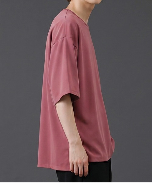 revertical(リバーティカル)の「ビッグシルエット クルーネック 半袖Tシャツ(Tシャツ/カットソー・メンズ・ライトカーキ/ブルー/スモークピンク/ベージュ・MEDIUM/LARGE/SMALL)」の20枚目の写真