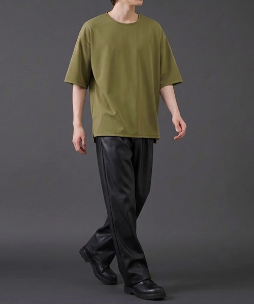 revertical(リバーティカル)の「ビッグシルエット クルーネック 半袖Tシャツ(Tシャツ/カットソー・メンズ・ライトカーキ/ブルー/スモークピンク/ベージュ・MEDIUM/LARGE/SMALL)」の13枚目の写真