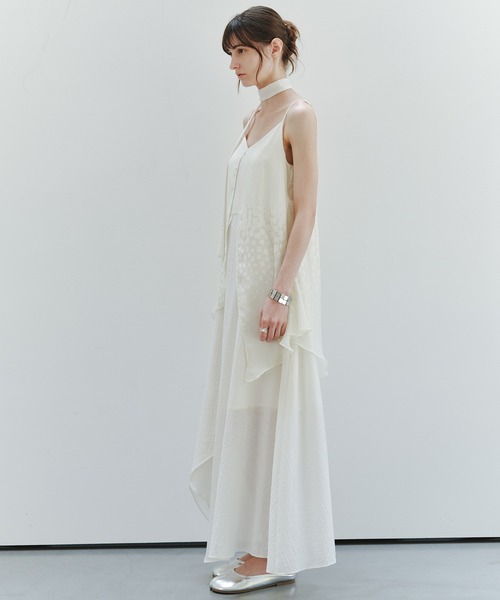 tageechita(タジチタ)の「【tageechita】グラデーションレイヤードキャミワンピース(ワンピース・レディース・アイボリー・L/M/S)」の4枚目の写真