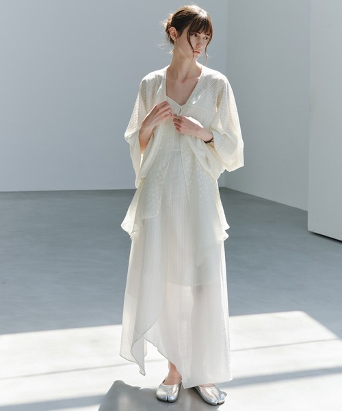 tageechita(タジチタ)の「【tageechita】グラデーションレイヤードキャミワンピース(ワンピース・レディース・アイボリー・L/M/S)」の10枚目の写真