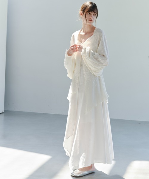 tageechita(タジチタ)の「【tageechita】グラデーションレイヤードキャミワンピース(ワンピース・レディース・アイボリー・L/M/S)」の19枚目の写真