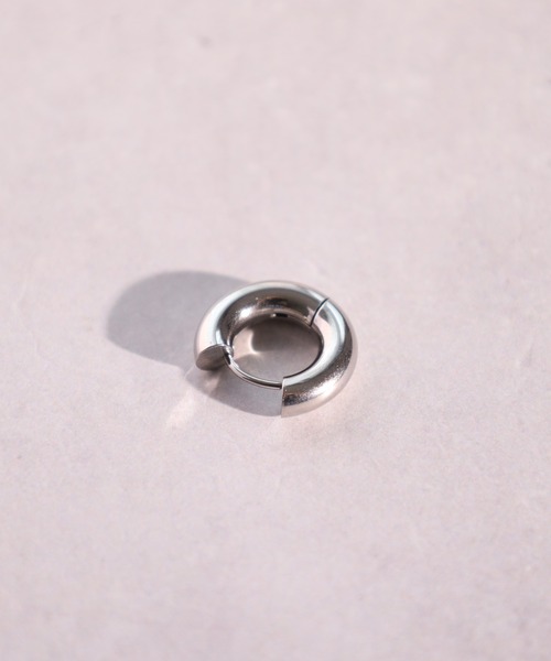 EVER METAL(エバーメタル ever metal EVER METAL)の「EVERMETAL 日本製 サージカルステンレス 316L 金属アレルギー対応 フープ ピアス 男女兼用(ピアス(片耳用)・メンズ・シルバー/ゴールド・FREE)」の10枚目の写真