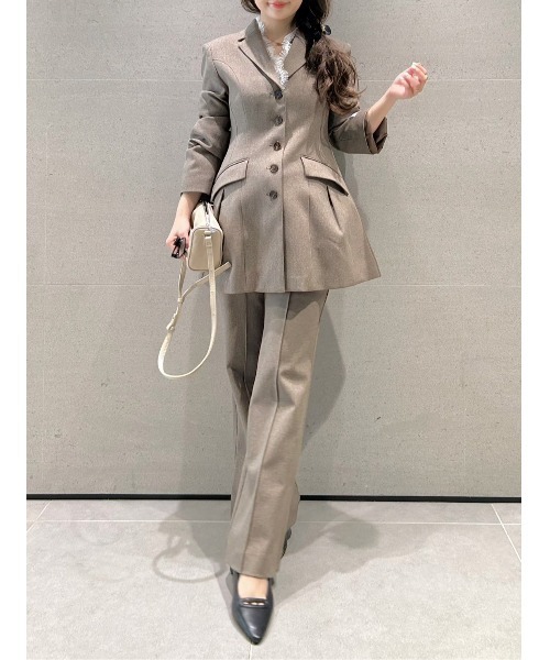 LILY BROWN（リリーブラウン）の「アタッチドレースジャケットミニワンピース（ワンピース・レディース・ベージュ/グレー/ブラック・F）」の7枚目の写真