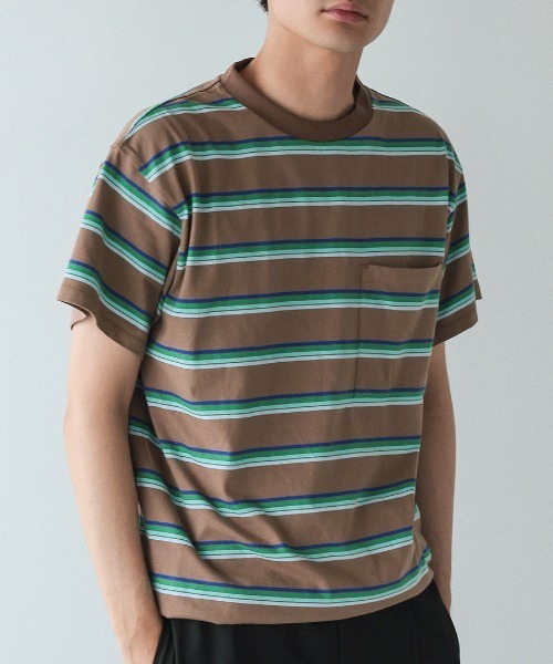 DONOBAN(ドノバン)の「【ELME】Vintage Stripe Balloon Tee / 2カラー(Tシャツ/カットソー・レディース・ブラウン/グレー・M/S)」の22枚目の写真