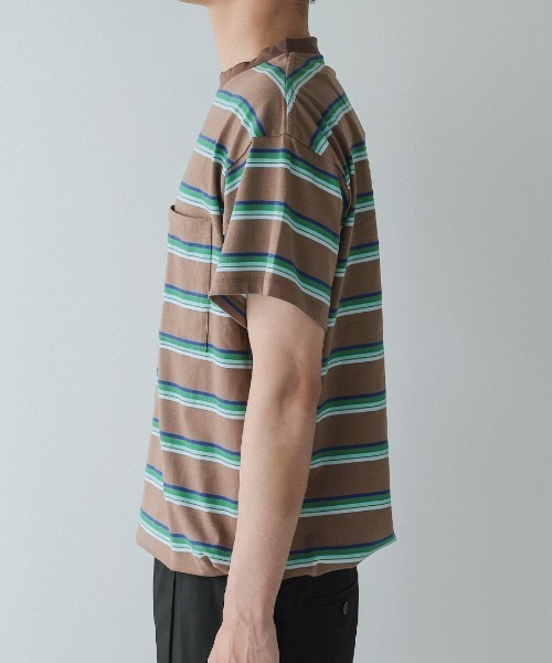 DONOBAN(ドノバン)の「【ELME】Vintage Stripe Balloon Tee / 2カラー(Tシャツ/カットソー・レディース・ブラウン/グレー・M/S)」の5枚目の写真