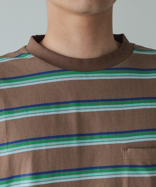DONOBAN(ドノバン)の「【ELME】Vintage Stripe Balloon Tee / 2カラー(Tシャツ/カットソー・レディース・ブラウン/グレー・M/S)」の7枚目の写真