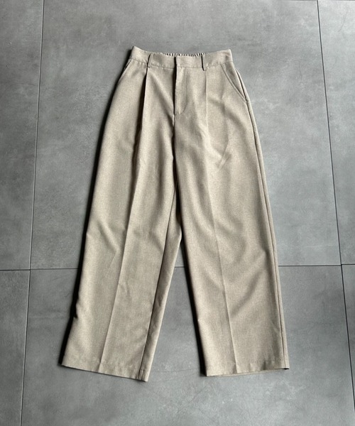 sakishimatokyo(サキシマトーキョー)の「【SETUP対応】センタープレスタックパンツ/スラックス(スラックス・レディース・カーキ/チャコールグレー/ベージュ系その他・FREE)」の17枚目の写真