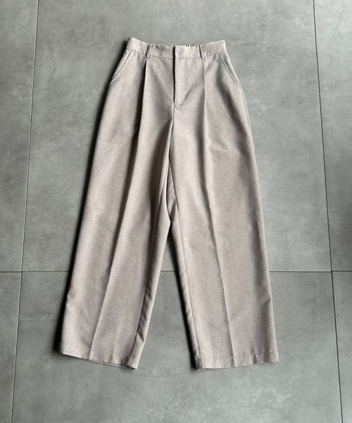 sakishimatokyo(サキシマトーキョー)の「【SETUP対応】センタープレスタックパンツ/スラックス(スラックス・レディース・カーキ/チャコールグレー/ベージュ系その他・FREE)」の18枚目の写真