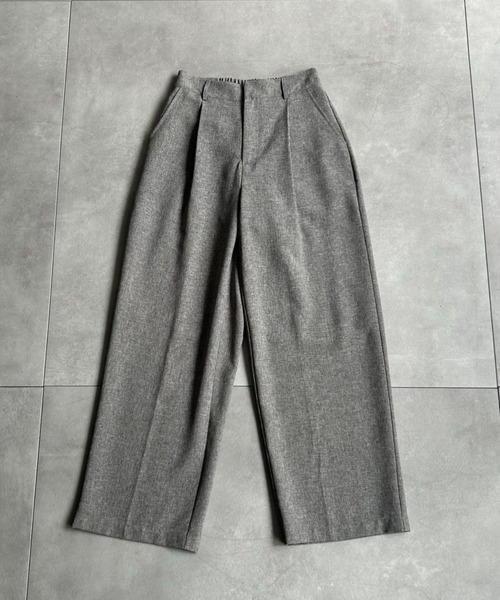 sakishimatokyo(サキシマトーキョー)の「【SETUP対応】センタープレスタックパンツ/スラックス(スラックス・レディース・カーキ/チャコールグレー/ベージュ系その他・FREE)」の19枚目の写真