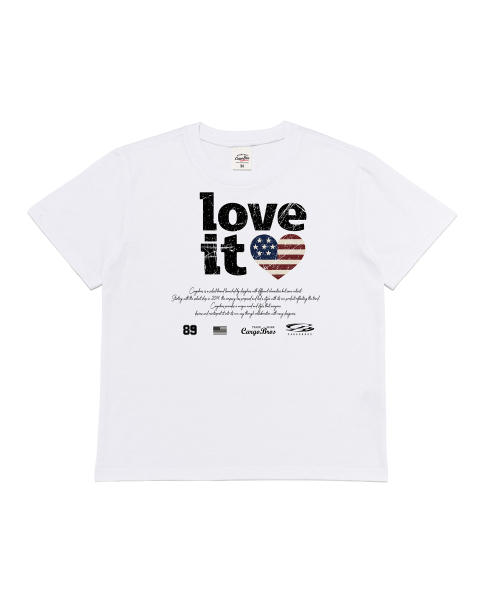 CARGOBROS FOR WOMAN(カーゴブロスフォーウィメン)の「ヴィンテージハートフラッグアーカイブウィメンズ半袖Tシャツ(ホワイト)(Tシャツ/カットソー・レディース・その他・SMALL/MEDIUM)」の9枚目の写真