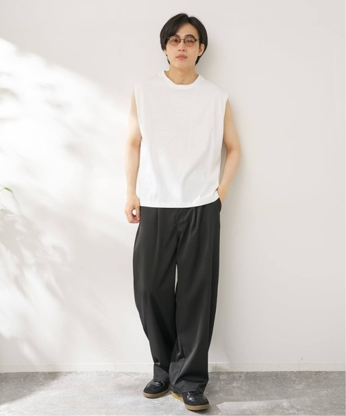 B.C STOCK(ベーセーストック)の「【汗染み防止】SWEATPROOF ノースリーブTシャツ(Tシャツ/カットソー・メンズ・ホワイト/ブラック・LARGE/MEDIUM)」の18枚目の写真