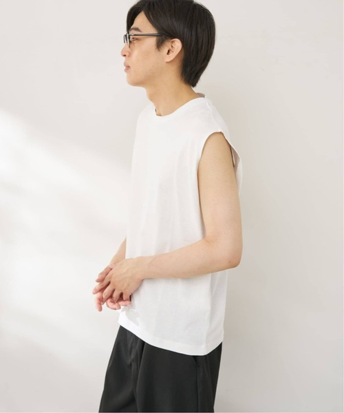 B.C STOCK(ベーセーストック)の「【汗染み防止】SWEATPROOF ノースリーブTシャツ(Tシャツ/カットソー・メンズ・ホワイト/ブラック・LARGE/MEDIUM)」の20枚目の写真