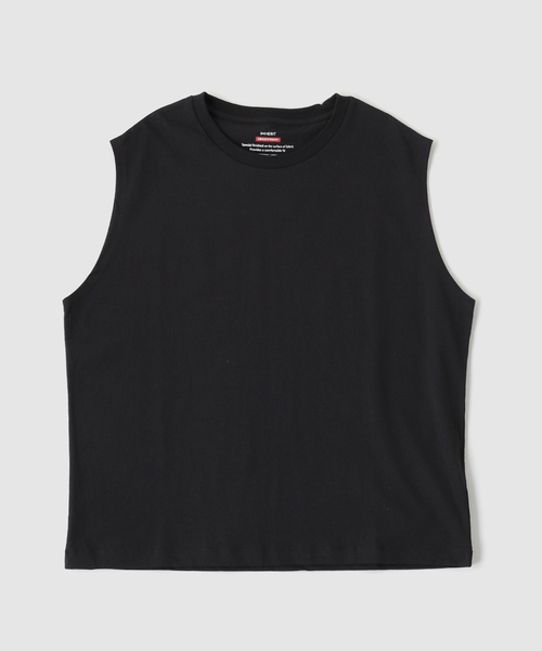B.C STOCK(ベーセーストック)の「【汗染み防止】SWEATPROOF ノースリーブTシャツ(Tシャツ/カットソー・メンズ・ホワイト/ブラック・LARGE/MEDIUM)」の6枚目の写真