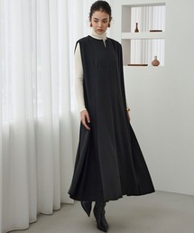 【2026AW】【M~Lサイズ展開】ノースリーブAラインフレアワンピース