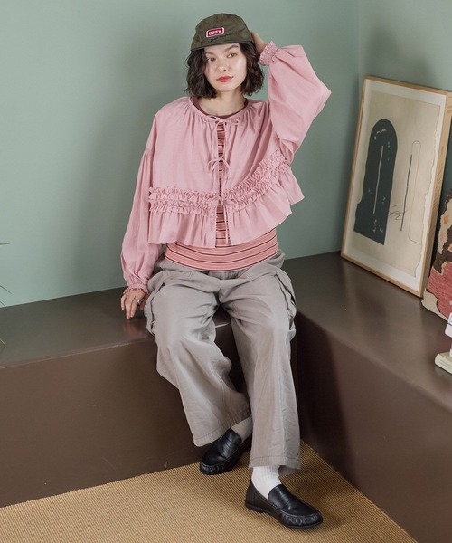 niko and...（ニコアンド）の「ギャザーローファー（ローファー・レディース・ブラック/ブラウン・LARGE/MEDIUM）」の16枚目の写真