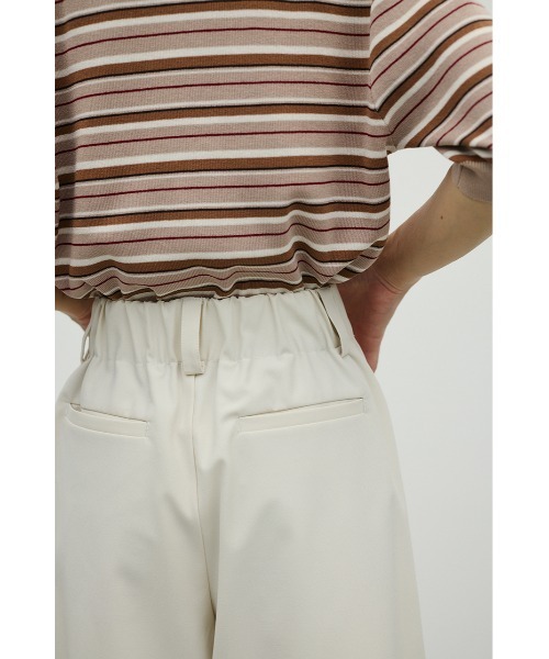 STYLEMIXER(スタイルミキサー)の「ハーフタックパンツ(その他パンツ・レディース・ブラウン/ブラック/ホワイト・MEDIUM/SMALL)」の6枚目の写真