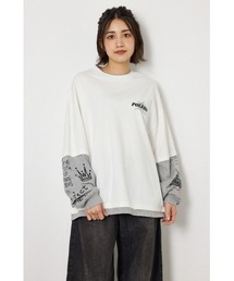 スターレイヤードロングスリーブTシャツ