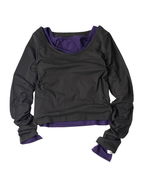 sloppy(スロッピー)の「【WEB限定】【SLOPPY】 PACK L/S TEE(Tシャツ/カットソー・レディース・バーガンディー/チャコールグレー/パープル/ミント・FREE)」の4枚目の写真