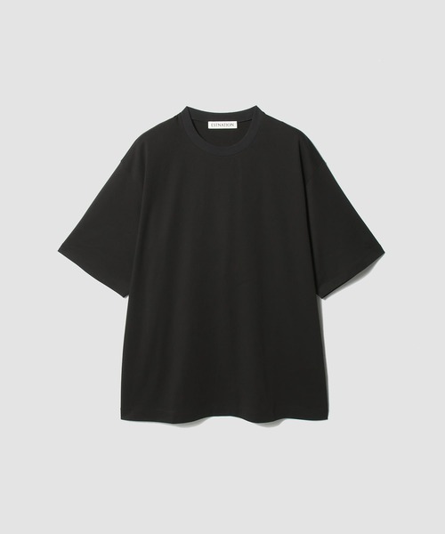 ESTNATION(エストネーション)の「ESTNATION / ショートスリーブカットソー(Tシャツ/カットソー・メンズ・ホワイト/ブラック/チャコールグレー・MEDIUM/X-LARGE/SMALL/LARGE)」の1枚目の写真