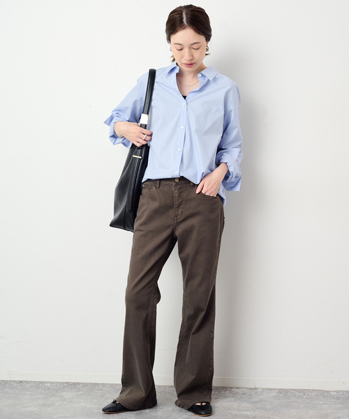 SLOBE IENA(スローブイエナ)の「コットンベーシックシャツ(シャツ/ブラウス・レディース・サックスブルー/ホワイト/ピンク・FREE)」の17枚目の写真