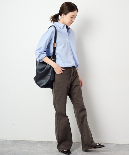 SLOBE IENA(スローブイエナ)の「コットンベーシックシャツ(シャツ/ブラウス・レディース・サックスブルー/ホワイト/ピンク・FREE)」の18枚目の写真