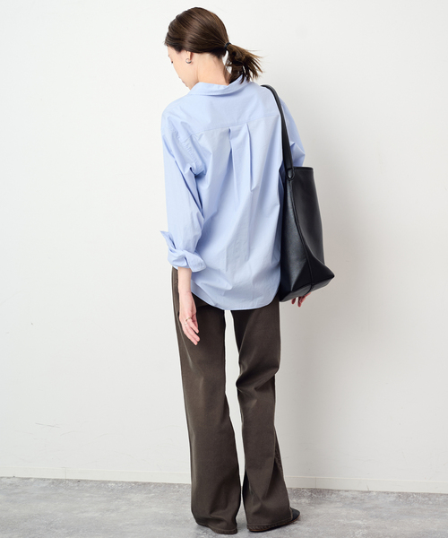 SLOBE IENA(スローブイエナ)の「コットンベーシックシャツ(シャツ/ブラウス・レディース・サックスブルー/ホワイト/ピンク・FREE)」の19枚目の写真