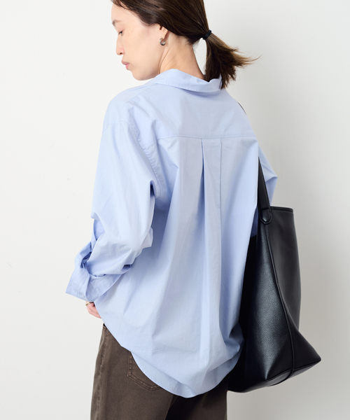 SLOBE IENA(スローブイエナ)の「コットンベーシックシャツ(シャツ/ブラウス・レディース・サックスブルー/ホワイト/ピンク・FREE)」の22枚目の写真