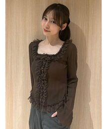 SNIDEL | 【ベストセラー/多色展開あり】フリルニットプルオーバー(ニット/セーター)