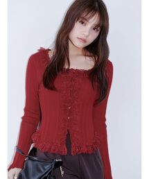 SNIDEL（スナイデル）の「【ベストセラー/多色展開あり】フリルニットプルオーバー（ニット/セーター）」