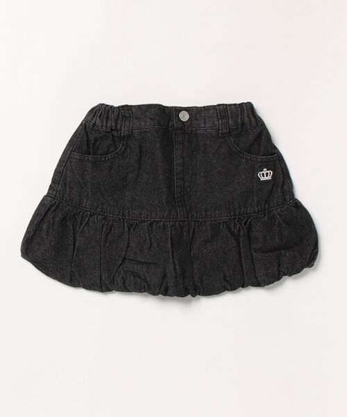 BABYDOLL(ベビードール)の「バルーンデニムスカート 1946K(デニムスカート・キッズ・ブラック/ライトインディゴブルー・120cm/140cm/130cm/110cm/90cm/100cm)」の1枚目の写真